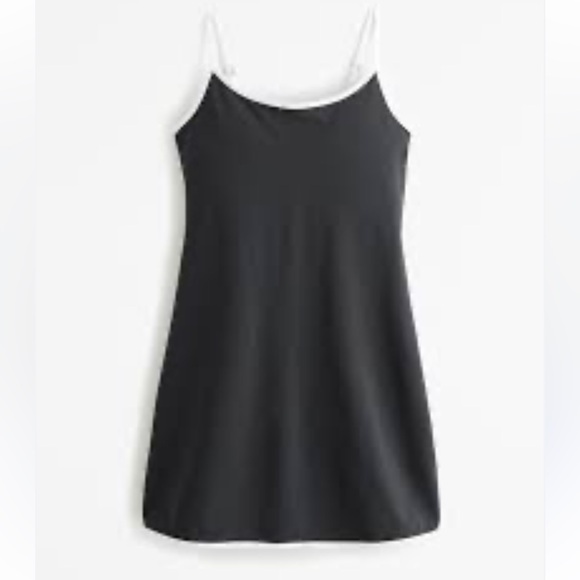 NWT Abercrombie & Fitch Mini Dress Skort Athletic Black White Size XXS Size 0 - Picture 6 of 16